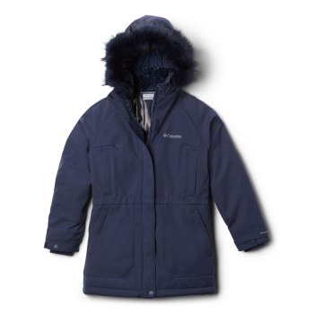 Columbia Jas Meisjes, Boundary Bay Down Parka Donkerblauw, 93YCQMZIK